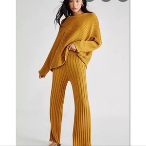 Free People Beach Sweater and pants set